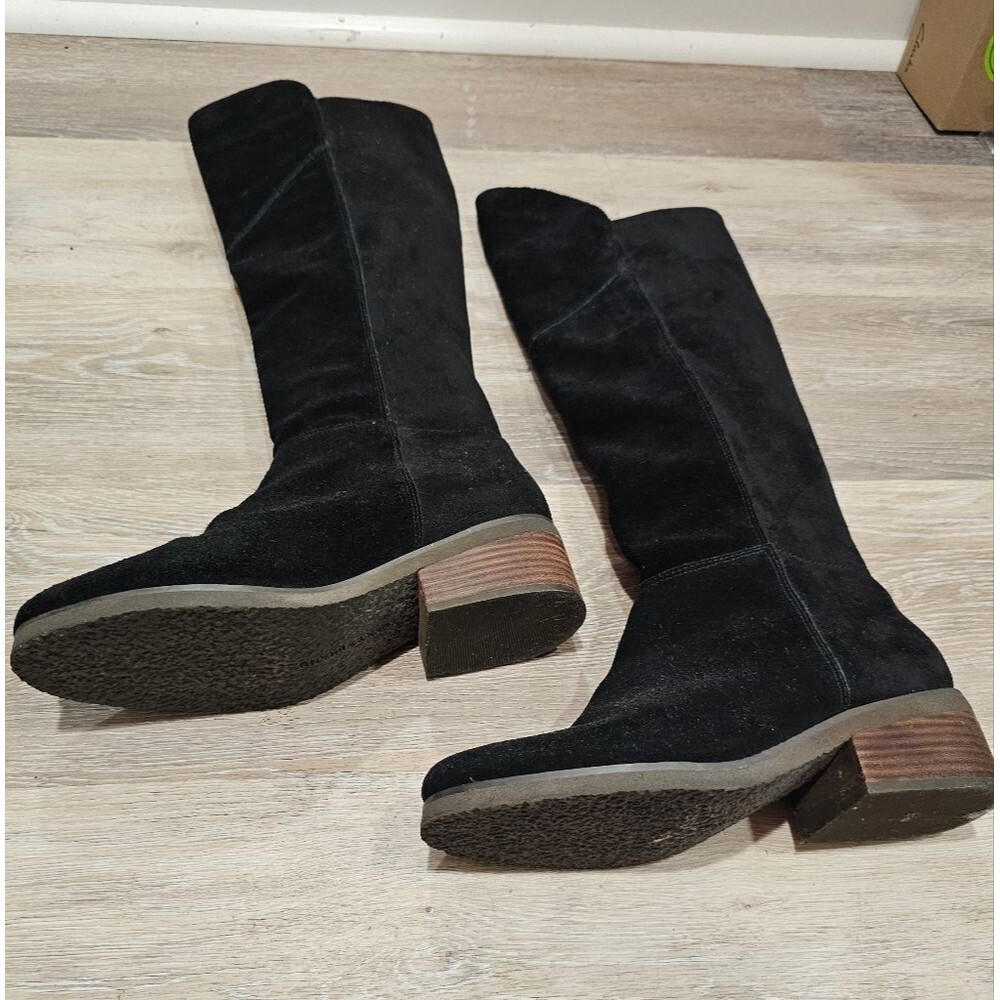 womans tall soft leather dark Academia Scholarly knee-high western classy grunge - Picture 4 of 15
